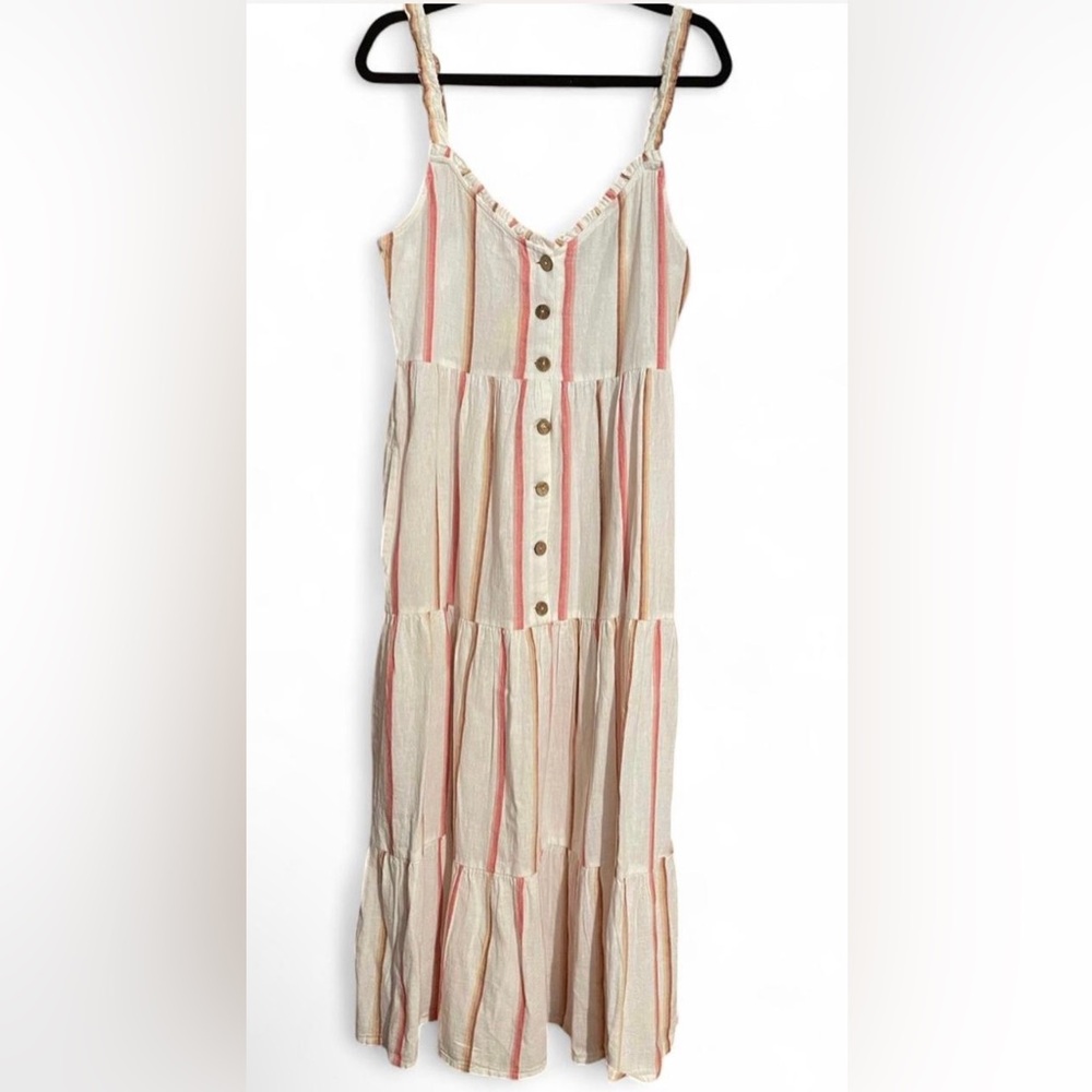 Striped Button-Down Roxy Sundress - image 1